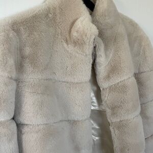 Generation Love Cream Faux Fur Jacket